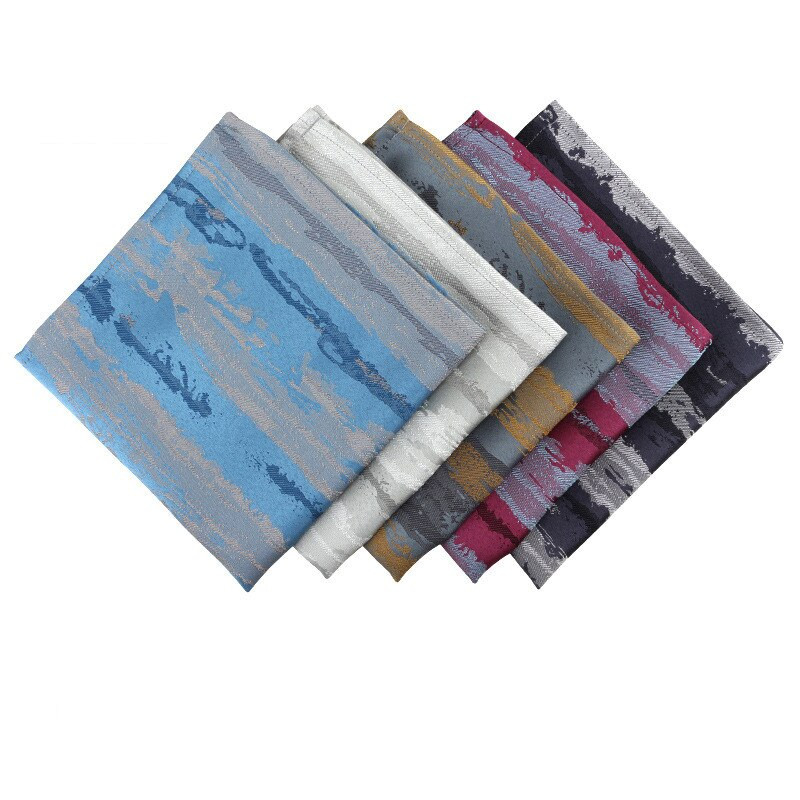 1 бр. Северна Европа Жакардови салфетки Плат Ресторант Изящни подложки Домашен текстил Сватбена декорация Прибори за хранене Аксесоари