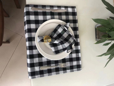 Lininių medvilninių stalo servetėlių rinkinys 12 dalių stalas Minkštas padėkliukas Paprastas Retro stiliaus namų minkštas staltiesė, skirta valgomojo stalui