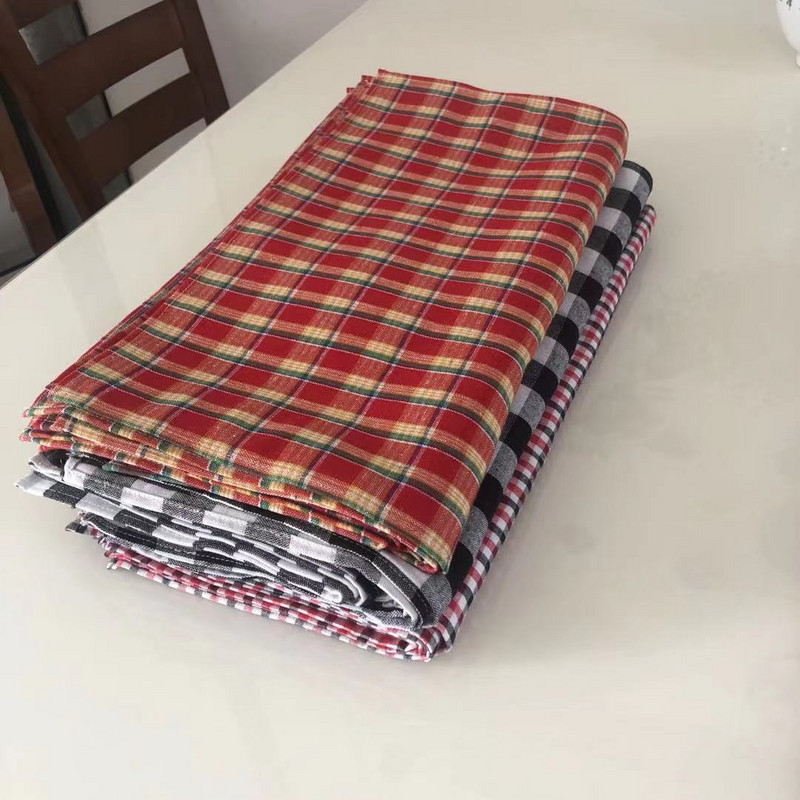 Lininių medvilninių stalo servetėlių rinkinys 12 dalių stalas Minkštas padėkliukas Paprastas Retro stiliaus namų minkštas staltiesė, skirta valgomojo stalui