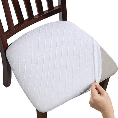 Ebédlői szék ülőhuzat Stretch jacquard étkezőszék huzatok Bútorvédő konyhai bankett parti szék huzatok