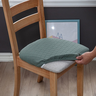 Ebédlői szék ülőhuzat Stretch jacquard étkezőszék huzatok Bútorvédő konyhai bankett parti szék huzatok