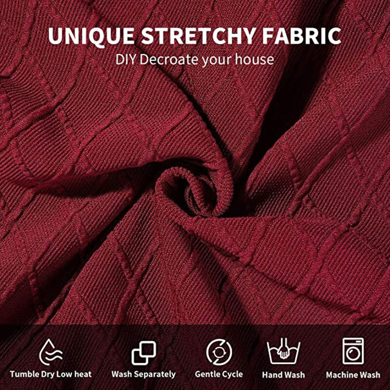 Ebédlői szék ülőhuzat Stretch jacquard étkezőszék huzatok Bútorvédő konyhai bankett parti szék huzatok