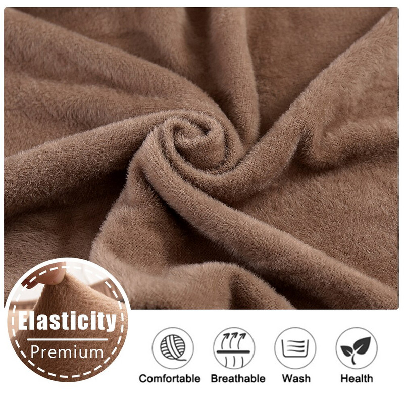 1/2/4/6 vnt Velvet pliušiniai valgomojo kėdžių užvalkalai, tamprūs vienspalviai užvalkalai kėdžių apsaugantys užvalkalai nuo nešvarumų banketinėms vestuvėms