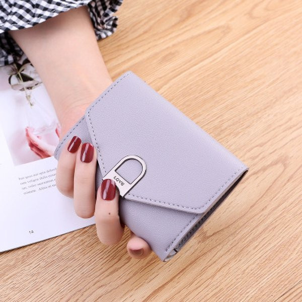 Naujo modelio moteriška piniginė su metaliniu užsegimu