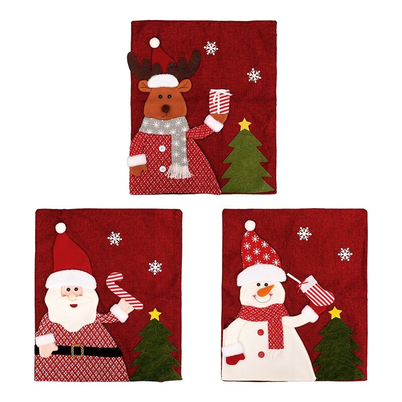 Karácsonyi étkező székhuzat Spandex elasztikus székhuzat tok Stretch székhuzatok Party Hotel bankett házhoz