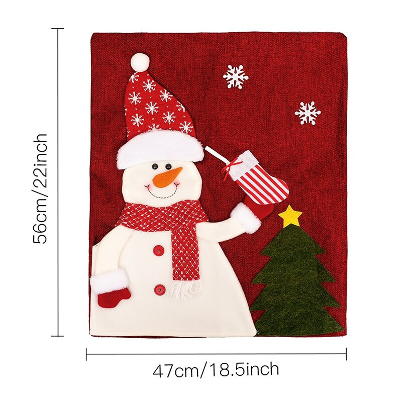 Karácsonyi étkező székhuzat Spandex elasztikus székhuzat tok Stretch székhuzatok Party Hotel bankett házhoz