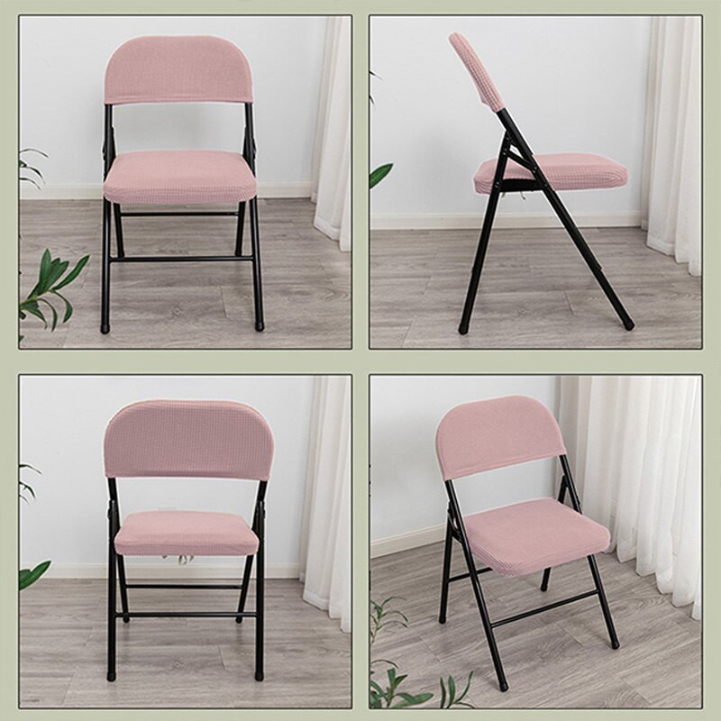 Husă pentru scaun pliabilă de uz casnic Husă de pernă elastică din porumb pentru spate, birou, conferință, computer, scaun rezistent la praf, 2 buc.