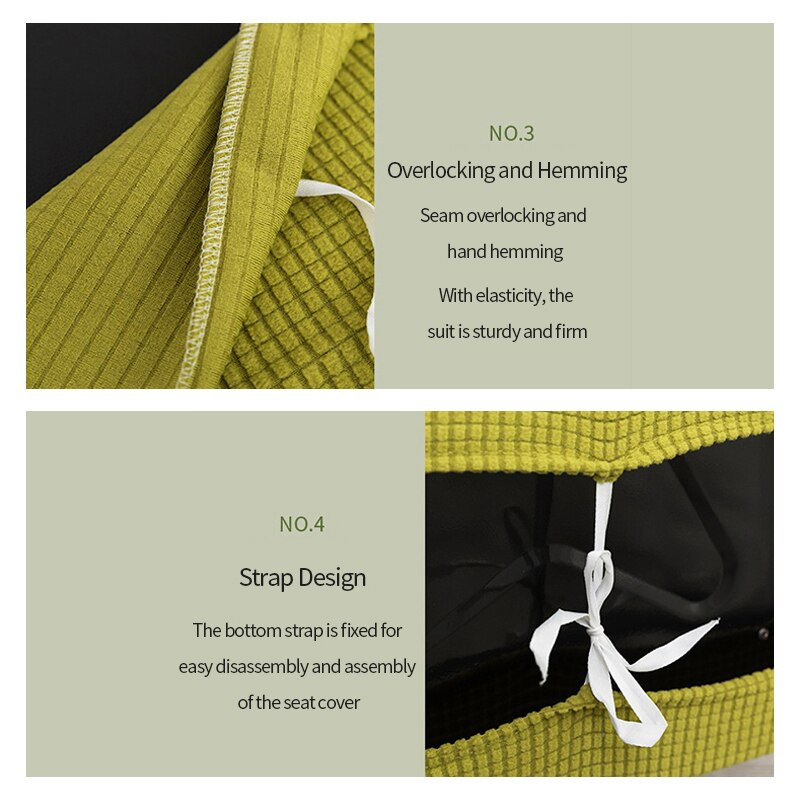 Husă pentru scaun pliabilă de uz casnic Husă de pernă elastică din porumb pentru spate, birou, conferință, computer, scaun rezistent la praf, 2 buc.