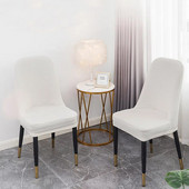 Restorano lenktas kėdės sėdynės užvalkalas „Four Seasons“ universalus minkštas vilnonis kėdės užvalkalas, labai elastingas kėdės apsauginis užvalkalas