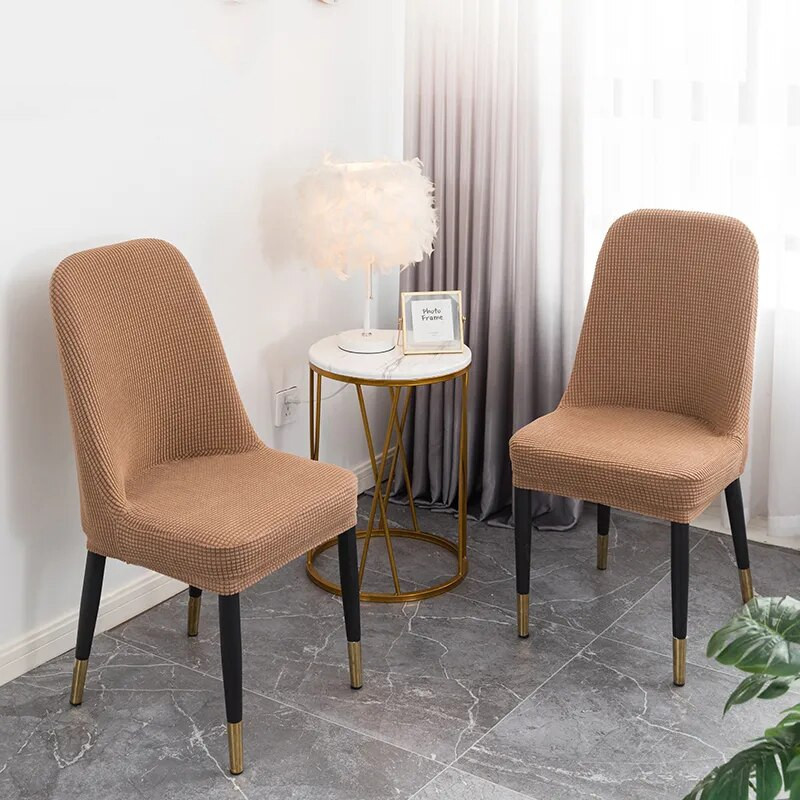 Restorano lenktas kėdės sėdynės užvalkalas „Four Seasons“ universalus minkštas vilnonis kėdės užvalkalas, labai elastingas kėdės apsauginis užvalkalas