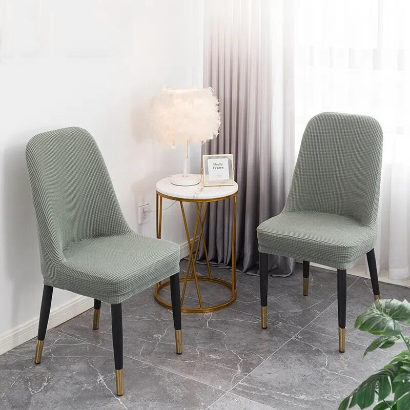 Restorano lenktas kėdės sėdynės užvalkalas „Four Seasons“ universalus minkštas vilnonis kėdės užvalkalas, labai elastingas kėdės apsauginis užvalkalas