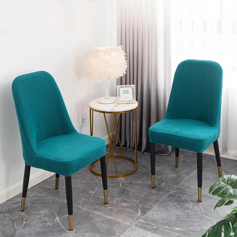 Restorano lenktas kėdės sėdynės užvalkalas „Four Seasons“ universalus minkštas vilnonis kėdės užvalkalas, labai elastingas kėdės apsauginis užvalkalas