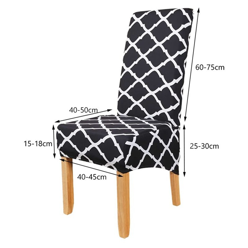 Καλύμματα καρέκλας για καρέκλες τραπεζαρίας 6 Pack, XL Καλύμματα καρέκλας Ψηλή πλάτη Κάλυμμα καρέκλας τραπεζαρίας Stretch Πλενόμενα καλύμματα καρέκλας