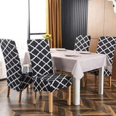 Navlake za blagovaonske stolice 6 pakiranja, XL navlake za stolice s visokim naslonom Navlake za blagovaonske stolice Rastezljive perive navlake za stolice