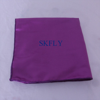 NP002D висококачествена по поръчка многоцветна сватбена салфетка 40см*40см лилава плътна сатенена маса