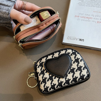 Γυναικείο υφασμάτινο πορτοφόλι με καρδιά