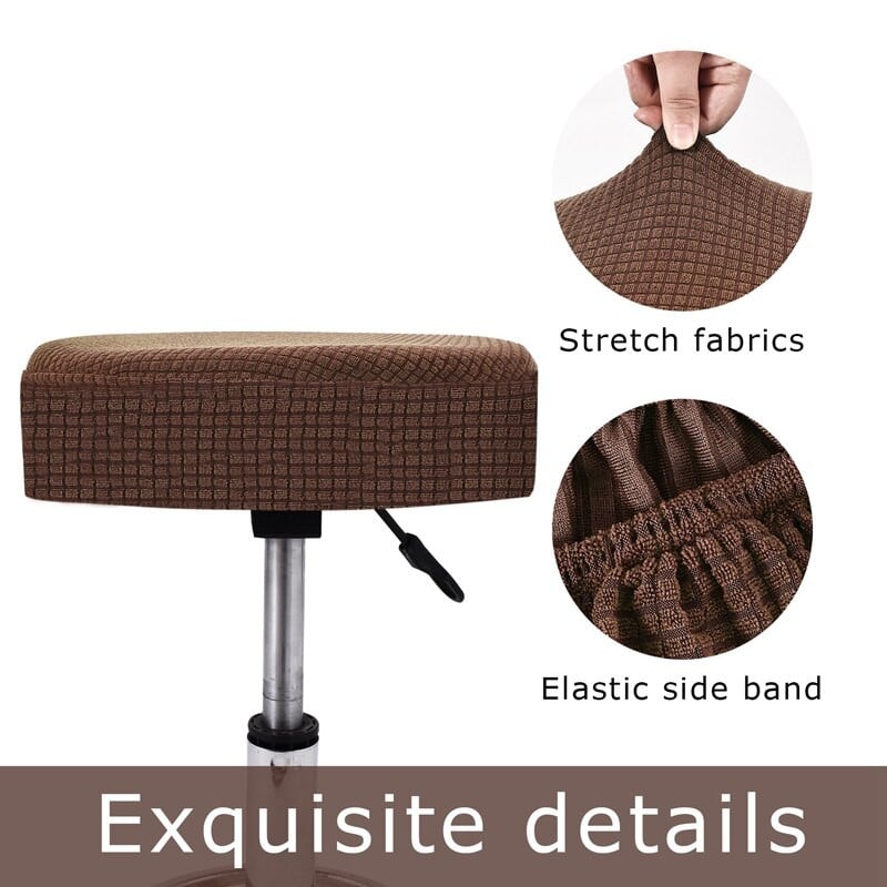 Husa scaun de bar Husa scaun rotund lavabila perna scaun husa scaun pentru nunta hotel banchet Fundas Para Sillas