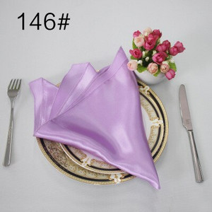 NP003A en-gros 10 buc/lot personalizat nunta 40cm * 40cm roșu visiniu verde alb fildeș albastru galben violet șervețel de masă din satin