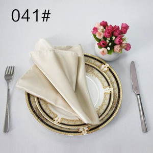 NP003A en-gros 10 buc/lot personalizat nunta 40cm * 40cm roșu visiniu verde alb fildeș albastru galben violet șervețel de masă din satin