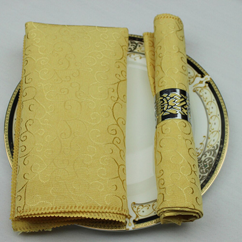 10vnt / partija spalvota aukštos kokybės medvilninė servetėlė viešbučio vestuvių stalas valgomojo stalo servetėlė 48 * 48 cm