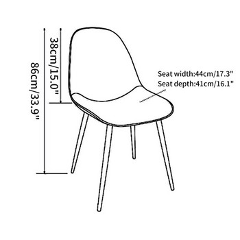 1/2/4/6 τμχ Κάλυμμα καρέκλας Spandex μονόχρωμο Καλύμματα καρέκλας χωρίς βραχίονα Elasitc προστατευτικό κάλυμμα για γαμήλια δεξίωση