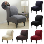 1/2 τμχ Κάλυμμα καρέκλας χωρίς μπράτσο Stretch καλύμματα καρέκλας Τραπεζαρίας Μονόχρωμο προστατευτικό επίπλων Δείπνο Hotel Velvet Home Slipcovers 2021