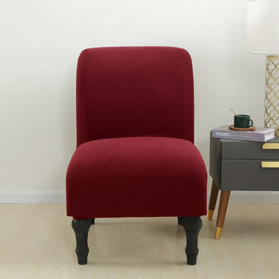 1/2 τμχ Κάλυμμα καρέκλας χωρίς μπράτσο Stretch καλύμματα καρέκλας Τραπεζαρίας Μονόχρωμο προστατευτικό επίπλων Δείπνο Hotel Velvet Home Slipcovers 2021