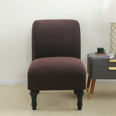 1/2 τμχ Κάλυμμα καρέκλας χωρίς μπράτσο Stretch καλύμματα καρέκλας Τραπεζαρίας Μονόχρωμο προστατευτικό επίπλων Δείπνο Hotel Velvet Home Slipcovers 2021