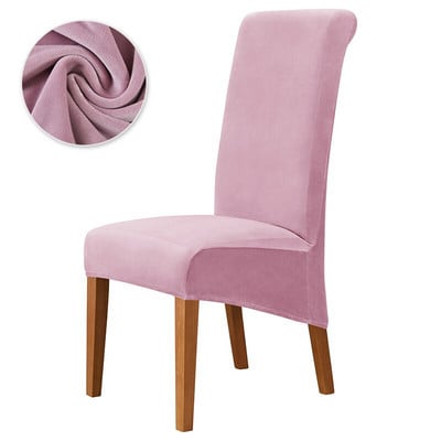 1/2/4/6 gab Velvet īpaši mīksts ēdamistabas krēsla pārvalks, elastīgs, noņemams mazgājams krēsla pārvalks ēdamistabai viesistabas viesnīcas banketam