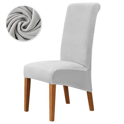 1/2/4/6 gab Velvet īpaši mīksts ēdamistabas krēsla pārvalks, elastīgs, noņemams mazgājams krēsla pārvalks ēdamistabai viesistabas viesnīcas banketam