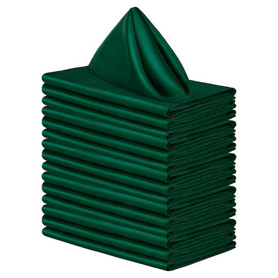 10 ks šité štvorcové obrúsky 30x30cm saténové koktailové obrúsky na párty, svadbu, obrusy, mäkké kuchynské obrúsky do jedálne