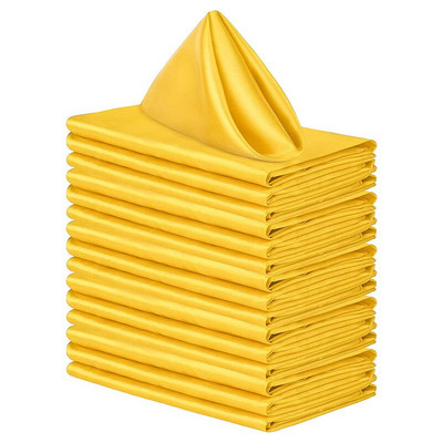 10 ks šité štvorcové obrúsky 30x30cm saténové koktailové obrúsky na párty, svadbu, obrusy, mäkké kuchynské obrúsky do jedálne