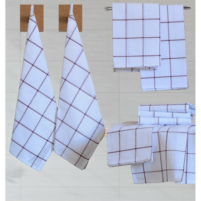 10-dielna sada utierok a obrúskov 50x70cm, bavlnené ľanové prestieranie, mäkká podložka na jedálenský stôl, kockovaná do kuchyne, večera, čistenie a sušenie
