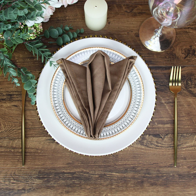 10 DB koktélszalvéta parti esküvői terítő vászonszalvéták pamut szalvéták mosható 40cm*40cm konyhai cikkek lakberendezés