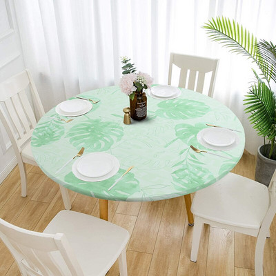 Apvali vandeniui atspari neslidi elastinga staltiesė klasikinio rašto staltiesės dangtis Namų virtuvė Valgomasis