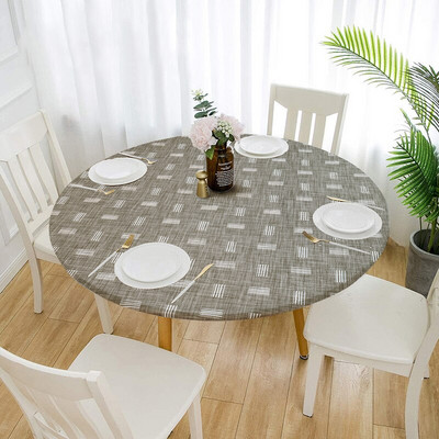 Apvali vandeniui atspari neslidi elastinga staltiesė klasikinio rašto staltiesės dangtis Namų virtuvė Valgomasis