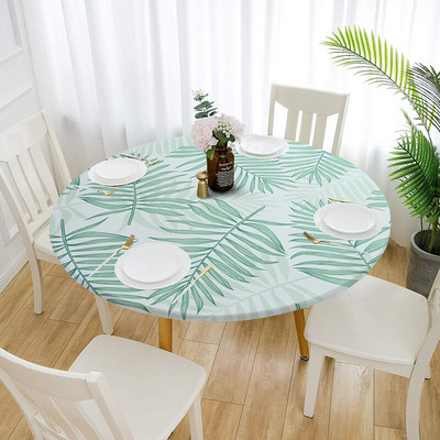 Apvali vandeniui atspari neslidi elastinga staltiesė klasikinio rašto staltiesės dangtis Namų virtuvė Valgomasis