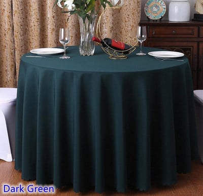 24 színű esküvői asztalterítő poliészter asztalterítő asztalnemű Szállodai bankett kerekasztalok dekoráció nagykereskedés