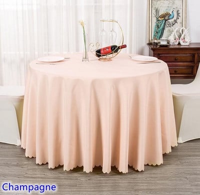 24 színű esküvői asztalterítő poliészter asztalterítő asztalnemű Szállodai bankett kerekasztalok dekoráció nagykereskedés