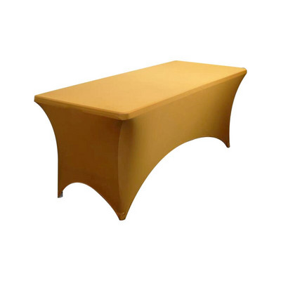 TECHOME 4/5/6/8/10FT Įtemptas stačiakampis staltiesės kokteilis pokylių stalo dangtis spandex staltiesė Vestuvių vakarėlis viešbučio namuose