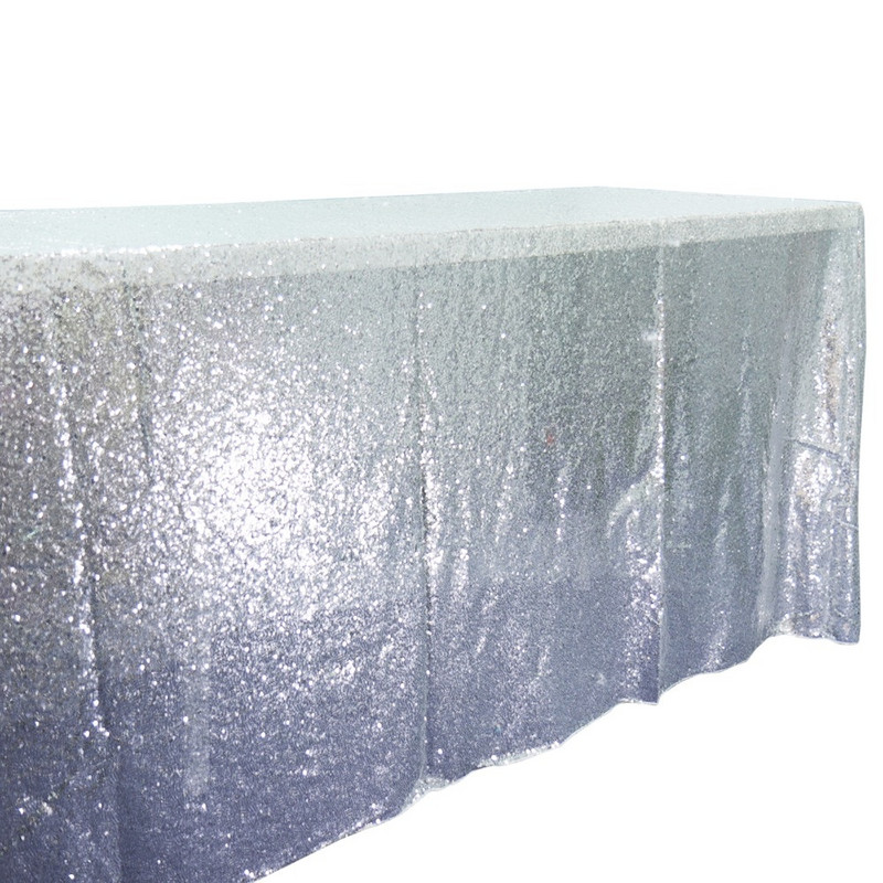 Față de masă cu paiete de petrecere Față de masă dreptunghiulară cu sclipici pentru decorarea nunții Banchet de petrecere Decor personalizat mai multe dimensiuni