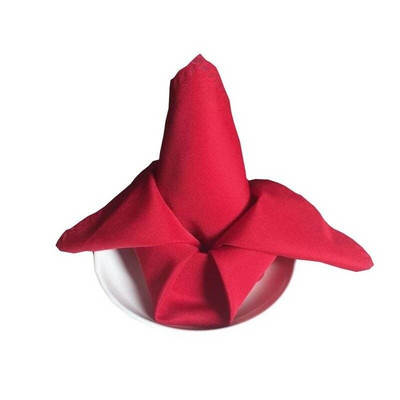 10 vnt. Stalo servetėlių audinys 48x48 cm paprastas poliesteris, skirtas vestuvėms, vienspalvių gėlių restorano puošmena raukšlė