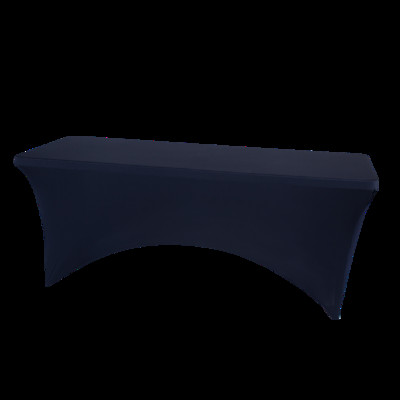 4/ 6/8/10 pėdų tamprus stačiakampis staltiesė staltiesė spandex staltiesė Vestuvių kokteilis banketas vakarėlis stalo užvalkalas Viešbučio pagrindinis puslapis