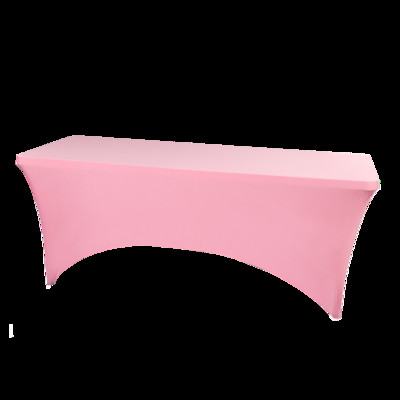 4/ 6/8/10 pėdų tamprus stačiakampis staltiesė staltiesė spandex staltiesė Vestuvių kokteilis banketas vakarėlis stalo užvalkalas Viešbučio pagrindinis puslapis