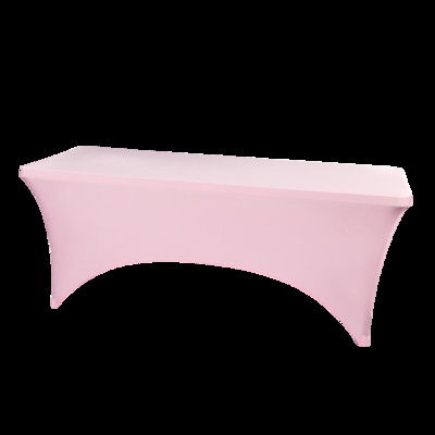 4/ 6/8/10 pėdų tamprus stačiakampis staltiesė staltiesė spandex staltiesė Vestuvių kokteilis banketas vakarėlis stalo užvalkalas Viešbučio pagrindinis puslapis