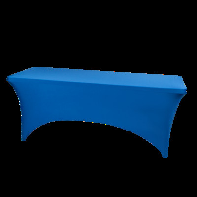 4/ 6/8/10 pėdų tamprus stačiakampis staltiesė staltiesė spandex staltiesė Vestuvių kokteilis banketas vakarėlis stalo užvalkalas Viešbučio pagrindinis puslapis