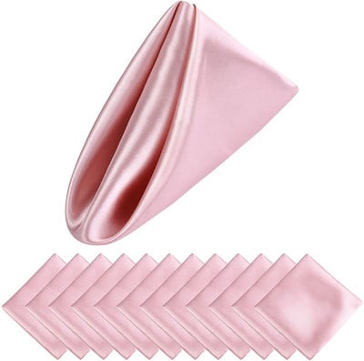 Șervețele de masă Decorare scenă de banchet Hotel de gamă înaltă Nuntă Poliester Segment Pânză Șervețel de loc Țesătură Satin Tanga