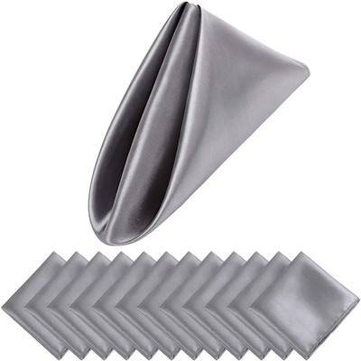 Șervețele de masă Decorare scenă de banchet Hotel de gamă înaltă Nuntă Poliester Segment Pânză Șervețel de loc Țesătură Satin Tanga