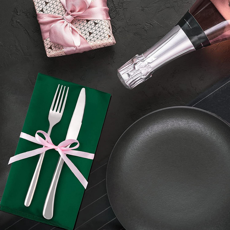 Șervețele de masă Decorare scenă de banchet Hotel de gamă înaltă Nuntă Poliester Segment Pânză Șervețel de loc Țesătură Satin Tanga