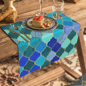 Σετ 6 20x20 ιντσών Μαρόκο Σχεδιασμός Προσαρμογή Διαθέσιμο Διακόσμηση σπιτιού Τετράγωνο πτυσσόμενο τραπέζι ντεκόρ χαρτοπετσέτας